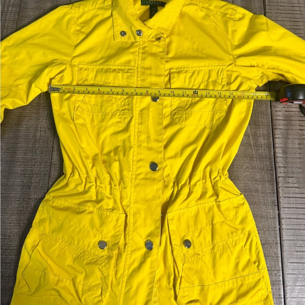 Ralph Lauren Yellow Women’s Windbreaker Jacket Small Utility Lightweight Casual - Picture 13 of 16